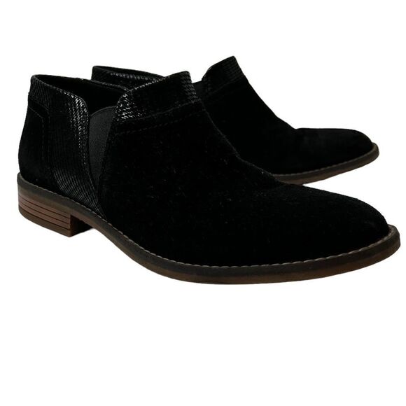 CLARKS Clarkwell Demi Ankle Boot Ultimate Comfort Collection in Black Suede 8.5 - Picture 1 of 12